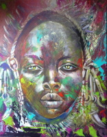 african colors  Acryl auf Leinwand 80 x 100 cm