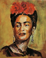Frida Kahlo - Acryl auf Leinwand  80 x 100 cm